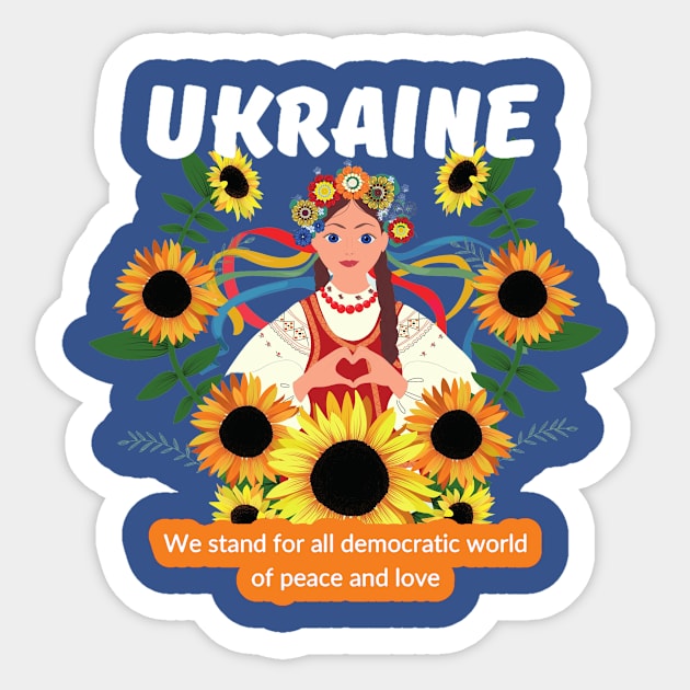 Design By Artist Living In Ivano-Frankivsk, Ukraine Sticker by The Christian Left